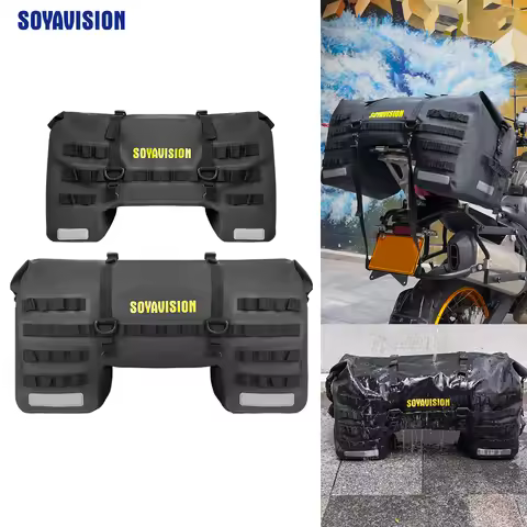 SOYAVISION 20L 50L 70L 80L 100L Motorcycle Waterproof Tail Bag Travel Outdoor Luggage Bag Motorcycle