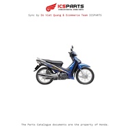 Plastic Set - Cover - 2008 HONDA Future Neo Blue Black Silver B206 U7(Spoke Plate),U9(Mechanical)-B