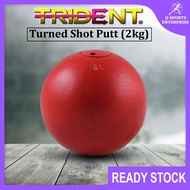 Trident Turned Shot Put Lontar Peluru (2kg) Trident Turned Shot Putt Steel Ball Bola Besi Sukan