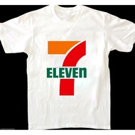 Kaos 7 Eleven T-shirt Drinks Party SEVEN ELEVEN STORE LOGO Print Graphic Tee Unisex Baju 100% COTTON