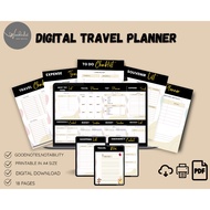 Digital Travel Planner | Printable A4 | Goodnotes & Notability I PDF