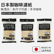 [Work White] Made In Japan Coffee Filter Paper Unbleached|Brown|1-7 Cups Available|1-2 Cups/2-4 Cups
