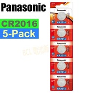 樂聲牌 - CR2016 (5粒裝)3V 鈕扣型鋰電池 CR-2016/5BE