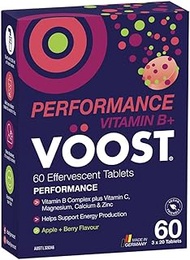 VOOST Vitamin B+ Apple + Berry Performance Effervescent 60 Tablets
