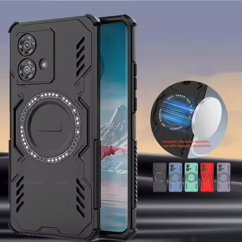 For Motorola Moto Edge 40 Neo Case Cover Moto Edge 40 Neo Capa New Annular Magnetic Attraction Adsor