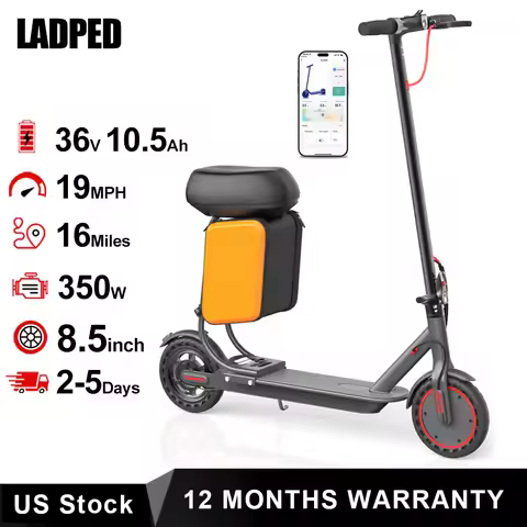 8.5‘’ LADPED LP60 Electric Scooter 350W Motor 36V 5.2Ah Battery 19mph Max Speed Up to 16miles Range