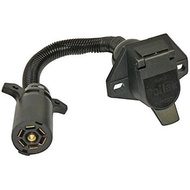 POLLAK 12-727EP 7 Way RV Plug to 7 Way HD Nylon Socket Harness Adapter