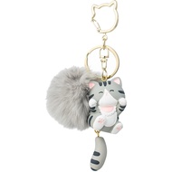 Cat Cat Keychain Handbag Amulet Cute Ladies Keychain Kawaii Cat Backpack Accessories Cat Plush Keych