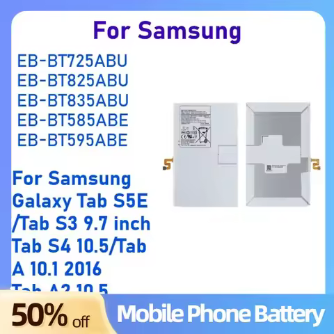 EB-BT725ABU Tablet Battery For Samsung Galaxy Tab S5e T725C/Tab S3 T825/ Tab S4 T835/Tab A T585/Tab