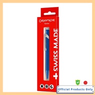Caran d'Ache 849 Collection Ballpoint Pen Oil-Based Metal X Blue 0849-740 Caran d'Ache Go Cartridge 