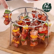 Combo of 24 304 Stainless Steel BBQ Meat Skewers for AZ STORE Oil-Free Fryer