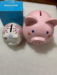 小豬（陶瓷）+ 小豬撲滿-15*12.5*12.5公分（塑膠）