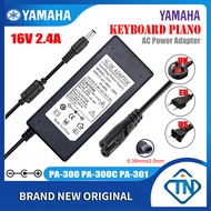 16V 2.4A AC Adapter PA-300 PA-300C PA-301สำหรับ YAMAHA PSR-EW400 PSR-EW410 PSR-SX600 PSR-SX700 PSR-S