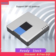 [READY STOCK] VoIP Gateway Internet Phone 2 Ports Adapter SIP RJ45 Cable