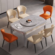 Modern PU Leather Dining Chair with Backrest Soft Cushion Seat Metal Legs Comfortable Kitchen