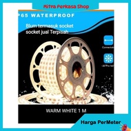 LED STRIP LIGHTS SMD 5050 100 M 220 V OUTDOOR DECORATION Sold Per Meter Blum Including Socket