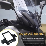 for Yamaha XMAX 300 2023 Motorcycle Navigation Extension Adapter Bracket Forward Phone Recorder Mount Bracket Accessories