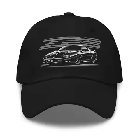 Black Z28 Camaro Dad Hat – 4th Gen Muscle Car Classic Cap