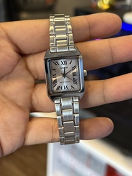 ORIGINAL CASIO Analog Silver Dial Stainless Steel Ladies Watch LTP-V007D-7B / CASIO Tank Watch / CAS