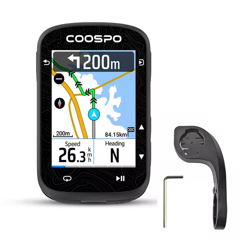 COOSPO CS600 Wireless Cycling Computer with GPS Wireless Bike Odometer & Speedometer with Color Map