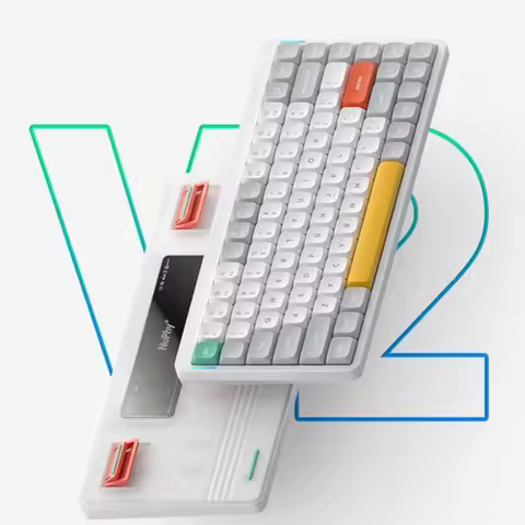 Nuphy Air75 V2 Mechanical Keyboard Ultra-Thin Bluetooth 2.4g Wireless Three Mode Mute Keyboard For P