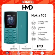 [PROMO] Nokia 105 2023 (1.8" Display | FM Radio) 1 Year Nokia Malaysia Warranty