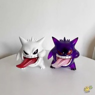 WXDX.TH Gengar Action Figure, Transparent Sticking Tongue Out  Gengar Figure, Cute PVC 9cm Gengar Ga