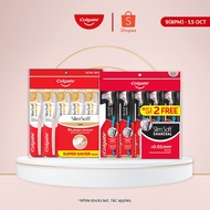 Colgate SlimSoft Charcoal/Gold Toothbrush 3s /5s /5s (Ultra soft)  [Bundle of 2] (10pcs)