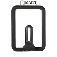 MAYIT Skillet Lid, Silicone Edge Thickened Pot Cover, Replacement Rectangle 13 * 18cm/15 * 18cm Stan