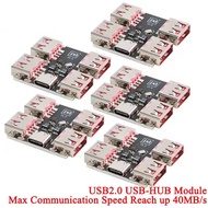 5Pcs/1pc USBHUB USB2.0 4-Port Controller Expansion Module USB 2.0 To 4 Channel Way Splitter USB-HUB 