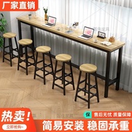 Table Dining Chair Set Bar Table Bar Counter Table Milk Tea Shop Wall Bar Table Bar Counter High Tab
