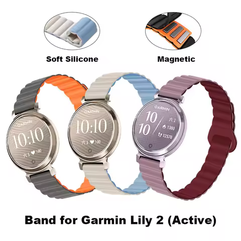 Magnetic Loop Band for Garmin Watch Lily2 Silicone Bracelet Smartwatch Strap Suitable for Garmin Lil