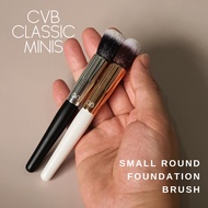 1PC Small Round Foundation CVB Classic Minis Makeup Brush Black White