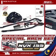 Special Rack Set GIVI NVX 155 V2 NVXV2 AEROX Heavy Duty Rack With LED Stop Light Bracket SRX Extreme