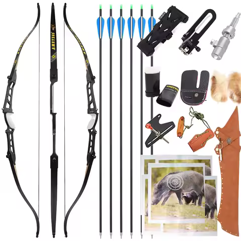 68 Inch Takedown Bow 20-40 lbs Hunting Bow Alloy Handle Right Hand Outdoor Archery Training Target S