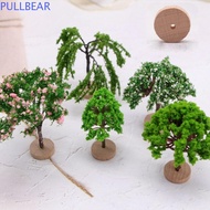 PULLBEAR Fake Trees, Simulation Plastic Model Trees, Fairy Garden Ornaments Artificial Moss Rocks/Wo