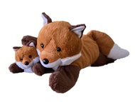 Mother & Baby Fox Plush Set | Super Soft Fox Stuffed Animal Toys for Toddlers 1-3 | Cute Plushies fo
