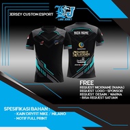JERSEY GAMING T-SHIRT CUSTOM SQUAD GUILD MOBILE LEGENDS ML FREEFIRE FF PUBG FREE REQUEST NICKNAME AN