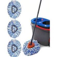 1/2/3/6pcs Microfiber Mop Replacement Heads, Compatible With O-Cedar System,Mop Refill HeadsReplacem