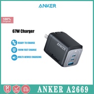 Anker Prime Anker GaN 67W Multi Port Charger Plug TypeC Fast Charging Suitable