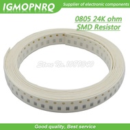 300pcs 0805 SMD Resistor 24K ohm Chip Resistor 1/8W 24K ohms 0805-24K