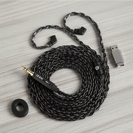 KBEAR 2-Pin 8-Core 4N OFC Silver-Plated Replacement Earphone Cable ST12 for In-Ear Monitors  Kabel G