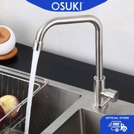 OSUKI Stainless Steel Kitchen Sink Tap Faucet Swing Shape 7 | Paip Sinki Dapur Keluli Tahan Karat