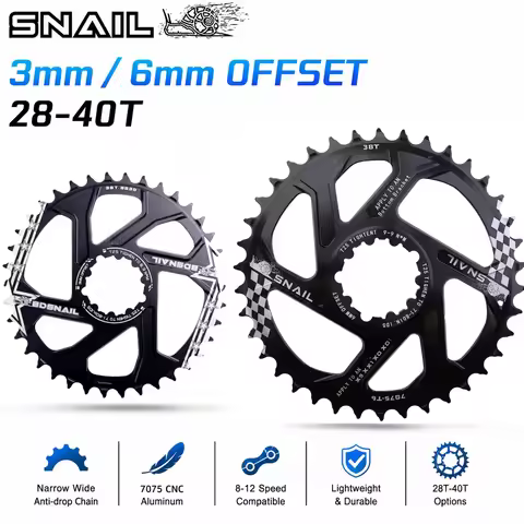 Snail Chainring 3mm 6mm offset for Sram Direct Mount 28 30 32 34 36 38 40t Tooth for Eagle X9 X0 XX1