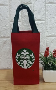 ถุงใส่แก้วเยติ 20/30 oz ถุงใส่แก้วเก็บความร้อน เย็น ลาย Starbucks งานผ้าสวย กระเป๋าแบบมีเม็ดดุมติก กระเป๋าเอนกประสงค์