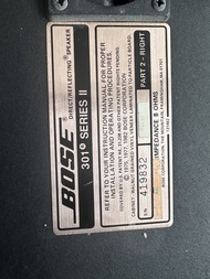 Bose 301 Series II 書架喇叭一對