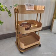 Storage Rack SPA Solid Wood Trolley Mobile Drawer Beauty Tattoo Beauty Cart Small Trolley Beauty Sal