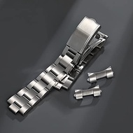 Semdu 316L Stainless Steel Brushed 18mm 20mm Curved End Oyster Watch Band Bracelet Strap,Brushed 18m