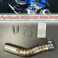 High f Quality Motorcycle Exhaust Middle pipe For suzuki GSXR1000 GSX R1000 GSXR 1000 2005 2006 k