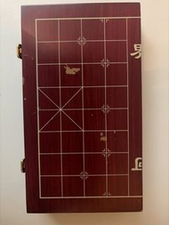 木製象棋盤連立體兵馬棋子